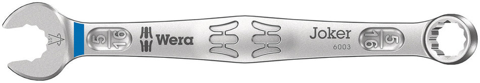 Wera 05020211001 6003 Joker combination wrench, Imperial, 5/16" x 115 mm