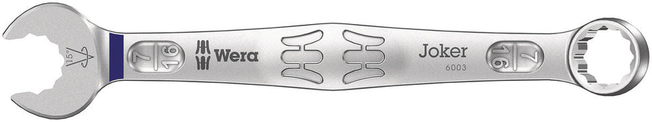 Wera 05020213001 6003 Joker combination wrench, Imperial, 7/16" x 135 mm
