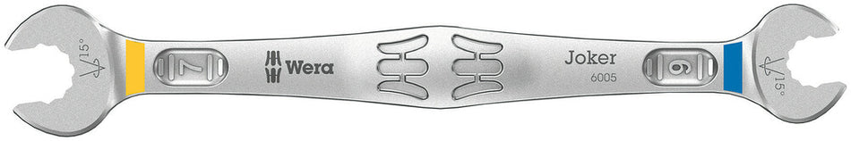 Wera 05020310001 6005 Joker Double open-ended wrenches, 6 x 7 x 111.8 mm