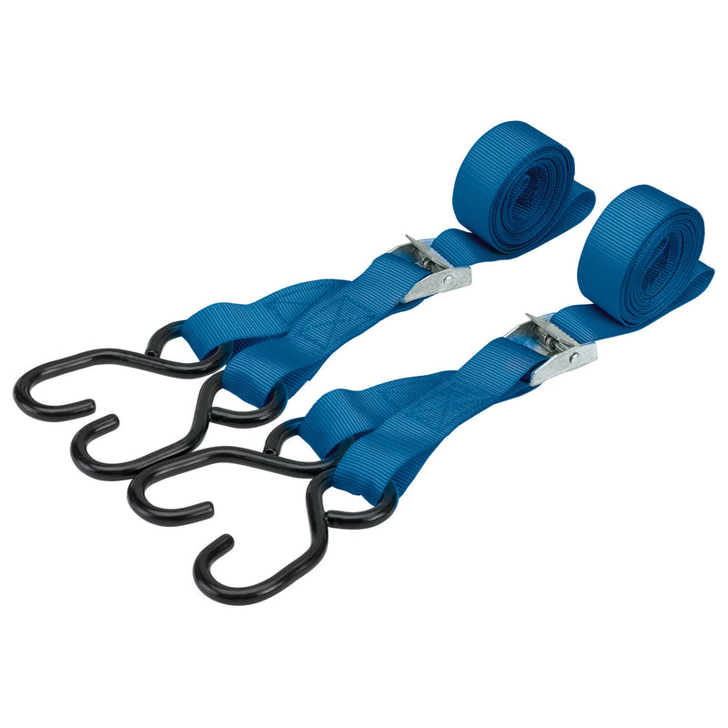 Draper 60962 Ratcheting Tie Down Straps, 2.5m x 25mm, 125kg (2 Piece)