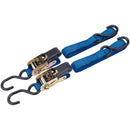 Draper 60964 Ratcheting Tie Down Straps, 3.5m x 25mm, 250kg (2 Piece)
