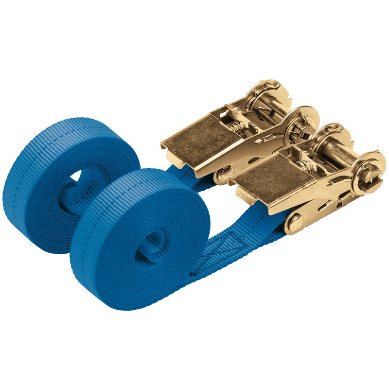 Draper 60968 Ratcheting Tie Down Straps, 4.5m x 25mm, 400kg (2 Piece)