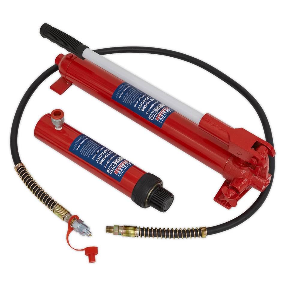 Sealey 610/45 10tonne Push Ram with Pump & Hose Assembly