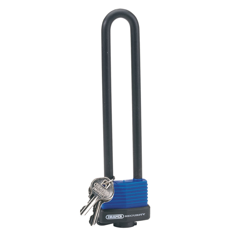 Draper 62952 U Bar Extra Long Shackle Lock with 2 Keys