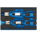 Draper 63218 Circlip Plier Set in 1/4 Drawer EVA Insert Tray (4 Piece)