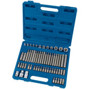 Draper 63376 Mechanic's Socket and Bit Set, 3/8, 1/2" Sq. Dr. (61 Piece)