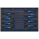 Draper 63399 Extra Long Precision Screwdriver Set in 1/4 Drawer EVA Insert Tray (8 Piece)