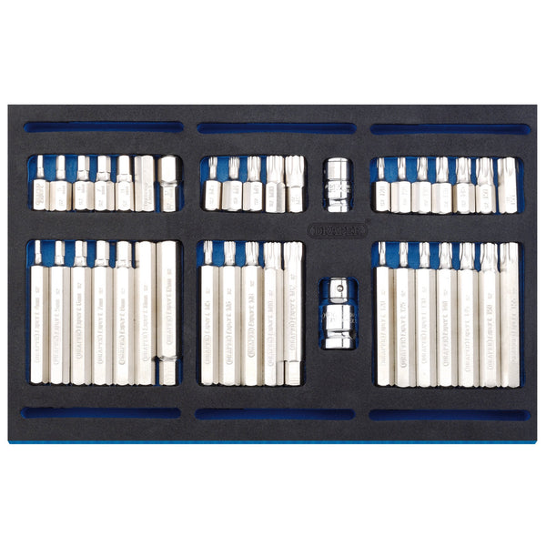 Draper 63515 Screwdriver Insert Bit Set in 1/4 Drawer EVA Insert Tray (40 Piece)