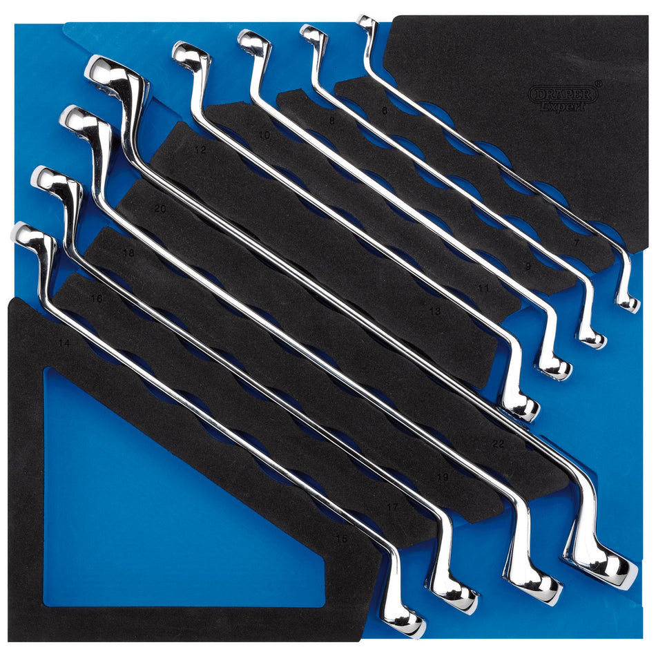 Draper 63523 Ring Spanner Set in 1/2 Drawer EVA Insert Tray (8 Piece)