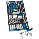 Draper 63540 Socket Set in Full Drawer EVA Insert Tray, 1/4", 3/8", and 1/2" (84 Piece)