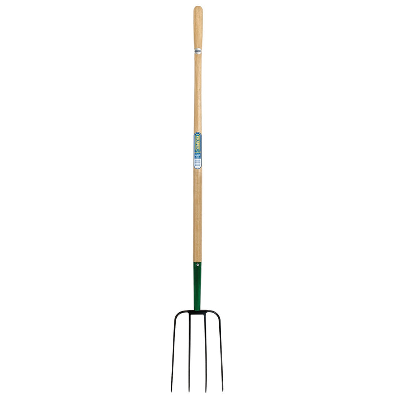Draper 63579 4 Prong Manure Fork with Wood Shaft