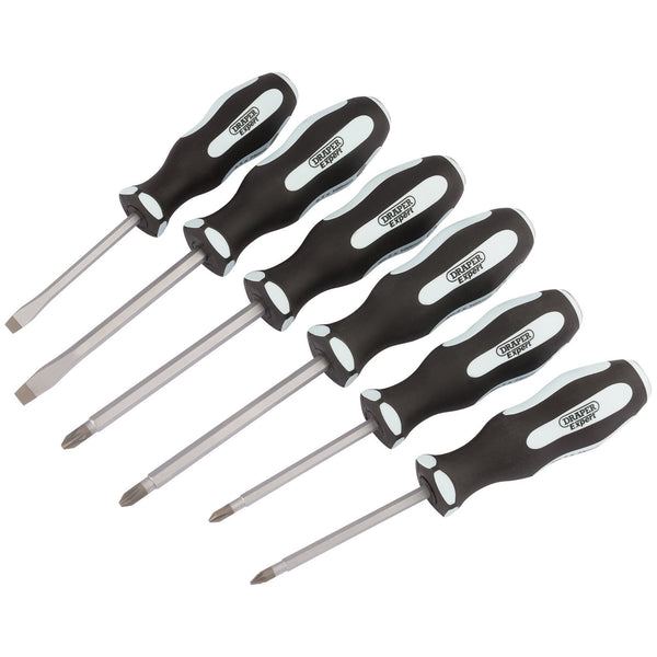 Draper 63590 'Pound Thru' Soft Grip Screwdriver Set (6 Piece)