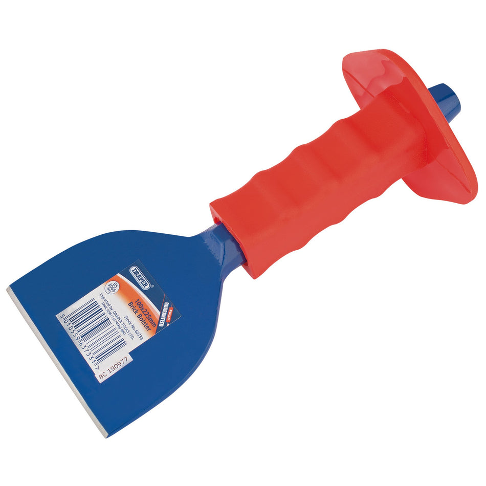 Draper 63733 Brick Bolster with Hand Guard, 225 x 100mm (Sold Loose)