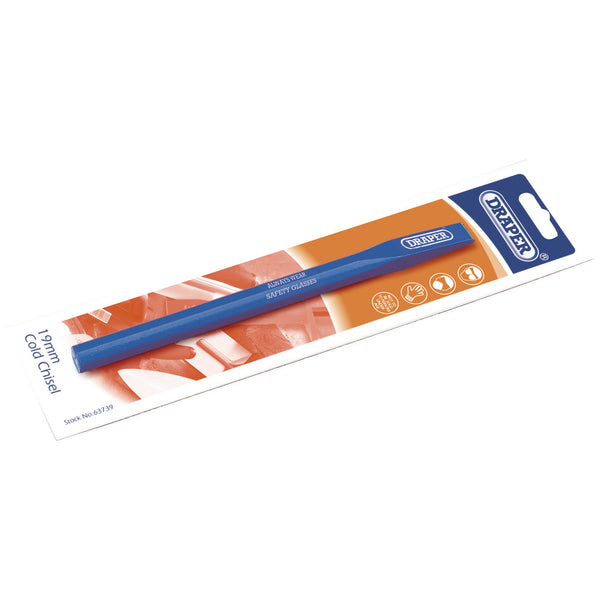 Draper 63739 Octagonal Shank Cold Chisel, 19 x 200mm (Display Packed)