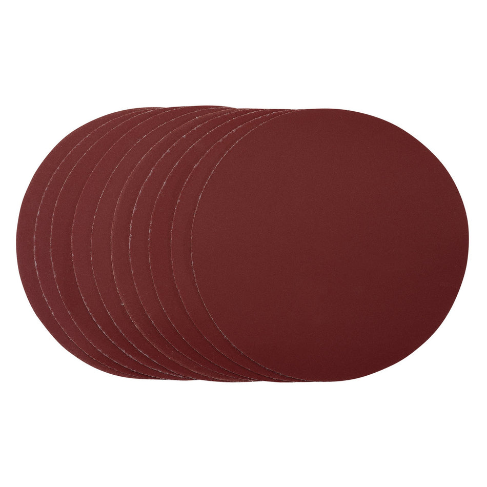 Draper 63797 Sanding Discs, 180mm, Hook & Loop, 400 Grit, (Pack of 10)
