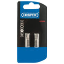 Draper 63990 Hexagonal Insert Bit, 5mm, 1/4" Hex, 25mm Long (Pack of 2)
