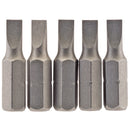 Draper 64008 Plain Slot Insert Bit, 4.5 mm, 1/4" Hex, 25mm Long (Pack of 5)
