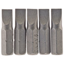 Draper 64011 Plain Slot Insert Bit, 6mm, 1/4" Hex, 25mm Long (Pack of 5)