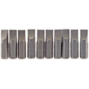 Draper 64034 Plain Slot Insert Bit, 6.5mm, 1/4" Hex, 25mm Long (Pack of 10)