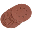 Draper 64040 Hook and Loop Sanding Discs, 125mm, 240 Grit (Pack of 10)