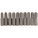 Draper 64087 Cross Slot Insert Bit, 1/4" Hex, 25mm Long, No.3 (Pack of 10)