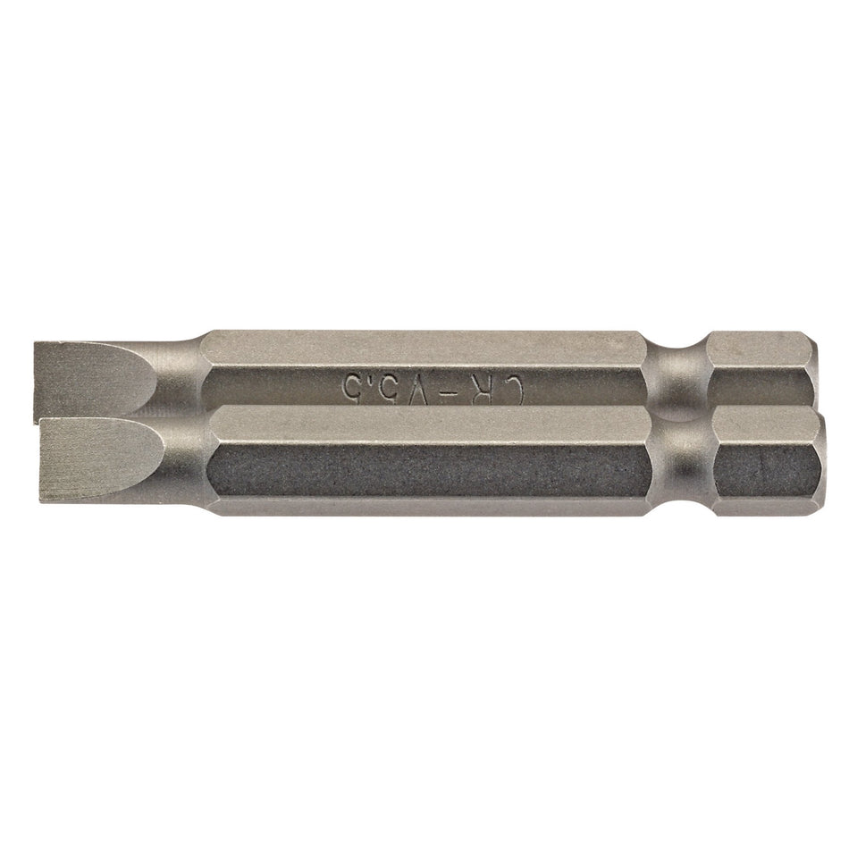Draper 64094 Plain Slot Insert Bit, 5.5mm, 1/4" Hex, 50mm Long (Pack of 2)