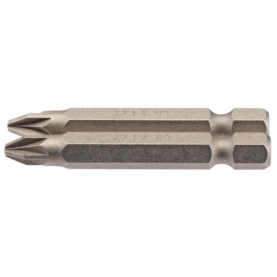 Draper 64228 PZ Type Insert Bit, 1/4" Hex, 50mm Long, No.2 (Pack of 2)