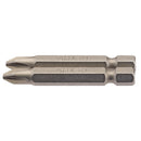 Draper 64237 Cross Slot Insert Bit, 1/4" Hex, 50mm Long, No.2 (Pack of 2)