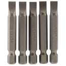 Draper 64273 Plain Slot Insert Bit, 6mm, 1/4" Hex, 50mm Long (Pack of 5)