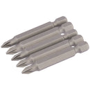 Draper 64281 PZ Type Insert Bit, 1/4" Hex, 50mm Long, No.1 (Pack of 5)