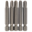 Draper 64290 Cross Slot Insert Bit, 1/4" Hex, 50mm Long, No.3 (Pack of 5)
