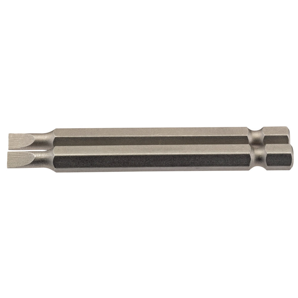 Draper 64295 Plain Slot Insert Bit, 4.5mm, 1/4" Hex, 75mm Long (Pack of 2)