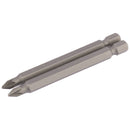 Draper 64311 PZ Type Insert Bit, 1/4" Hex, 75mm Long, No.1 (Pack of 2)