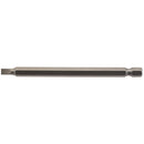 Draper 64344 Plain Slot Insert Bit, 4.5mm, 1/4" Hex, 100mm Long (Pack of 1)