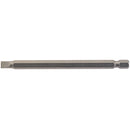Draper 64345 Plain Slot Insert Bit, 5.5mm, 1/4" Hex, 100mm Long (Pack of 1)