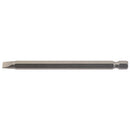 Draper 64347 Plain Slot Insert Bit, 6mm, 1/4" Hex, 100mm Long (Pack of 1)