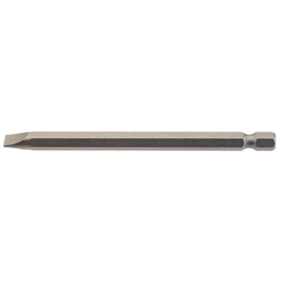 Draper 64351 Plain Slot Insert Bit, 6.5mm, 1/4" Hex, 100mm Long (Pack of 1)
