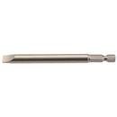 Draper 64358 Plain Slot Insert Bit, 8mm, 1/4" Hex, 100mm Long (Pack of 1)