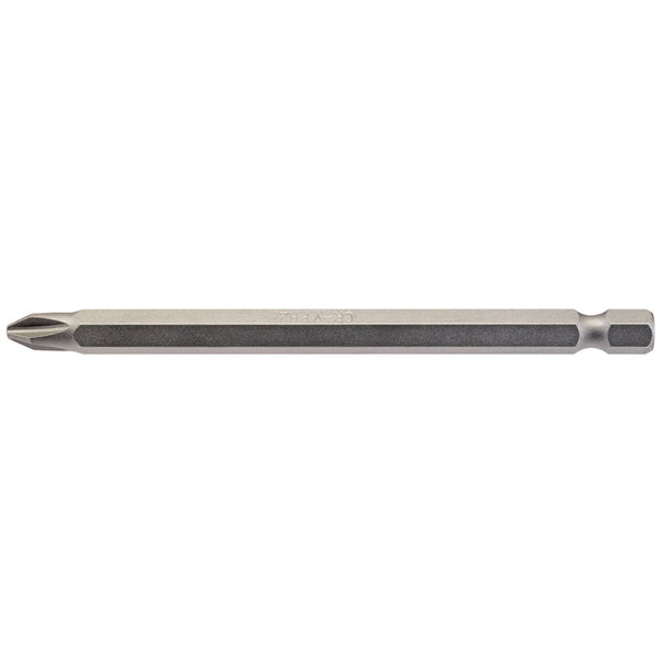 Draper 64365 Cross Slot Insert Bit, 1/4" Hex, 100mm Long, No.2 (Pack of 1)
