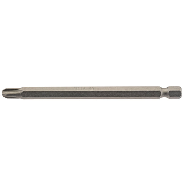 Draper 64366 Cross Slot Insert Bit, 1/4" Hex, 100mm Long, No.3 (Pack of 1)