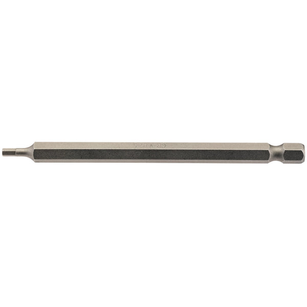 Draper 64371 Hexagonal Insert Bit, 2.5mm, 1/4" Hex, 100mm Long (Pack of 1)