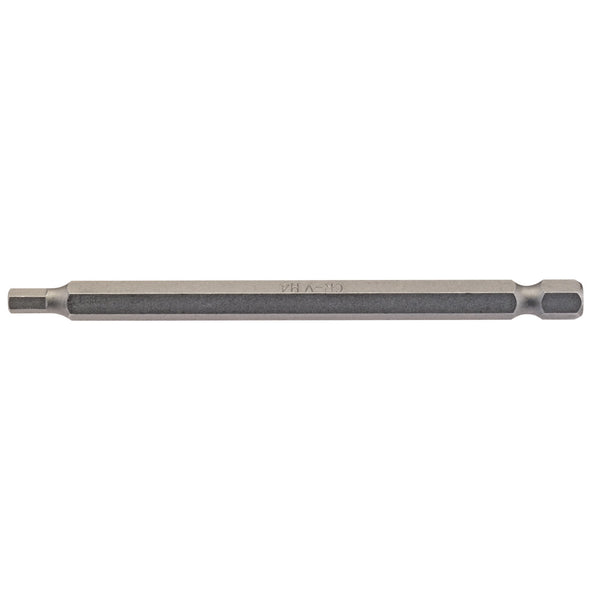 Draper 64373 Hexagonal Insert Bit, 4mm, 1/4" Hex, 100mm Long (Pack of 1)