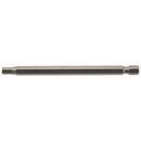 Draper 64374 Hexagonal Insert Bit, 5mm, 1/4" Hex, 100mm Long (Pack of 1)