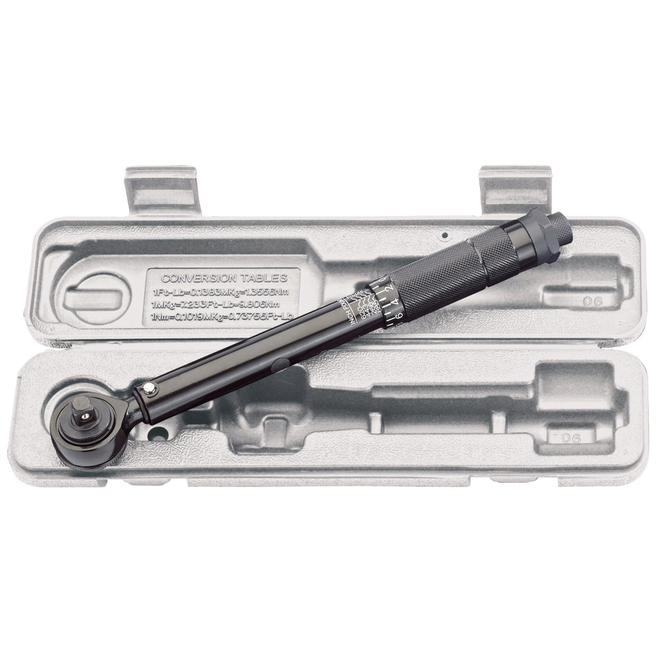 Draper 64534 Ratchet Torque Wrench, 3/8" Sq. Dr., 10 - 80Nm
