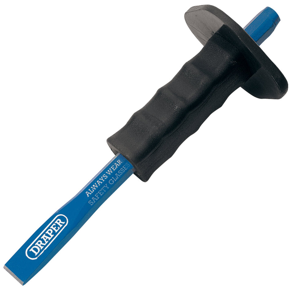 Draper 64681 Octagonal Shank Cold Chisel with Hand Guard, 19 x 250mm (Display Packed)