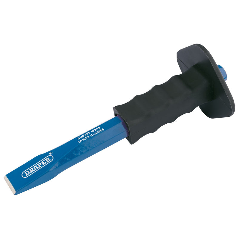 Draper 64686 Octagonal Shank Cold Chisel with Hand Guard, 25 x 250mm (Display Packed)