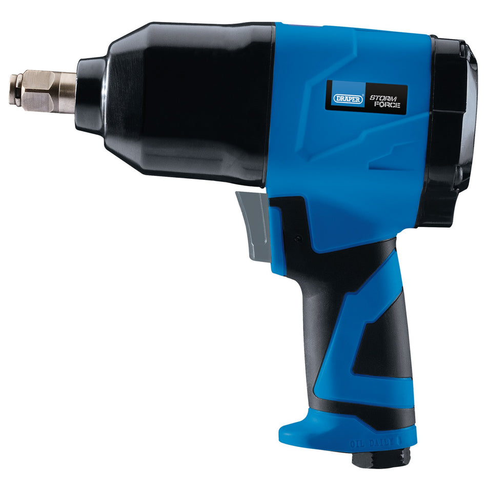 Draper 65017 Draper Storm Force® Air Impact Wrench with Composite Body, 1/2" Sq. Dr.
