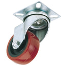 Draper 65513 Swivel Plate Fixing Polyurethane Wheel, 75mm Diameter, S.W.L. 70kg