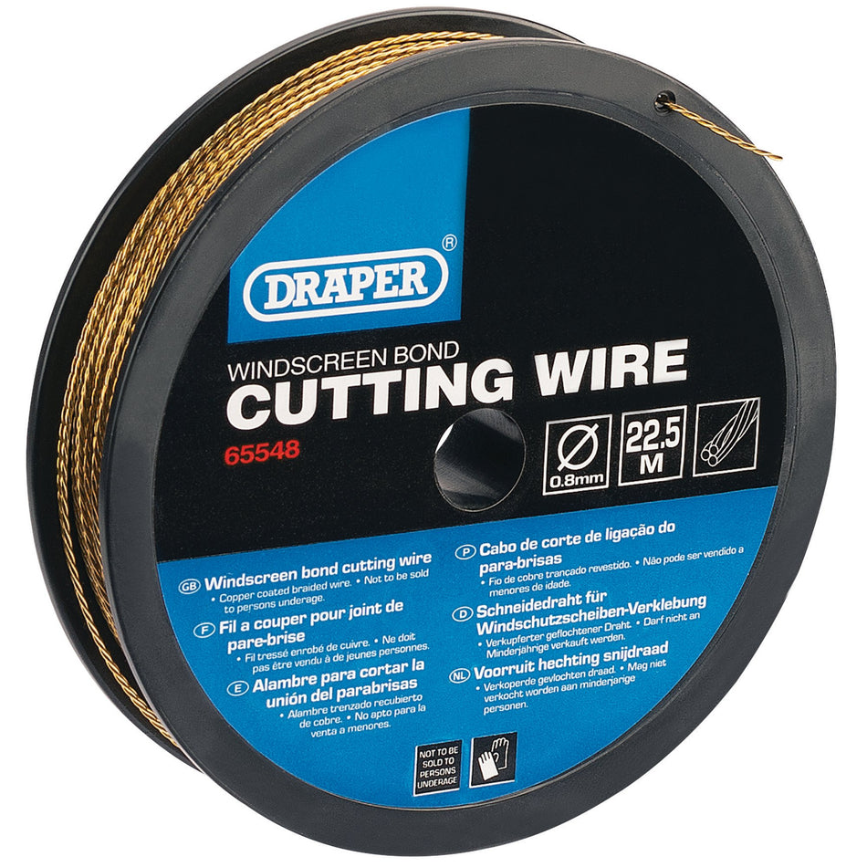 Draper 65548 22.5M Stainless Steel Braided Wire for Wire Feeder/Starter - 0.8mm