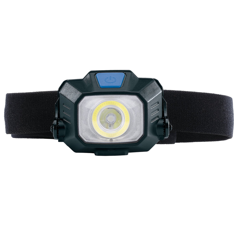 Draper 65689 COB/SMD LED Wireless/USB Rechargeable Head Torch, 6W, 400 Lumens, USB-C Cable Supplied